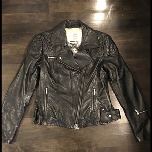 Black moto leather jacket - Danier